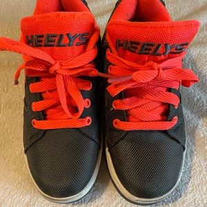 Heelys Sneakers, Youth Size 2, Black & Orange